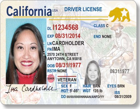 HQ California FAKE ID SCAN (FRONT AND BACK SCAN)