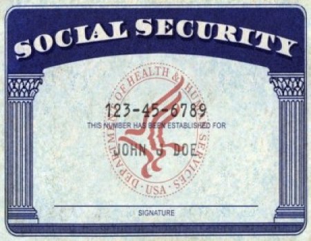 fake and hq social security card scan