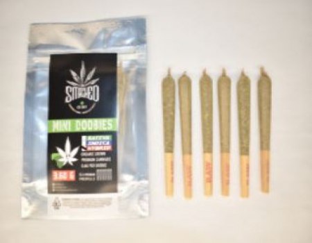 Smashed Mini Doobies Pre Rolls 6 Pack (Premium Cannabis)
