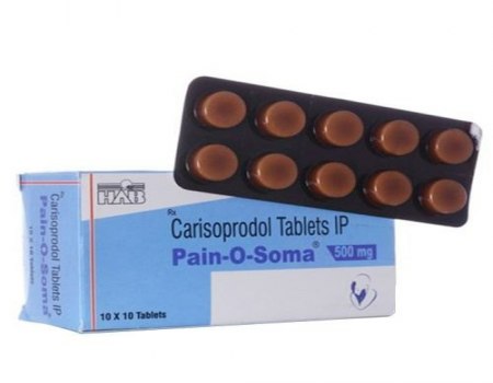 Soma 500mg, Carisoprodol, Pain-O-Soma, 180pills US to US, Free shipping