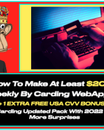 How To make at least $2000 weekly by carding WebApp LATEST UPDATE : February 21th 2025 + 1 USA CC EX