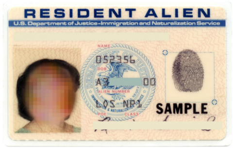 USA Resident Permit - Green Card