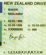New Zealand driving license with selfie (Clone)