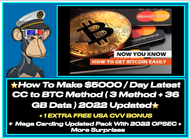 How To Make $5000 / Day Latest CC to BTC Method ( 3 Method + 36 GB Data ) 2025 Updated - Instant Del