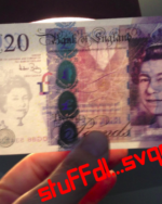 Counterfeit 20 GBP notes, fake pounds x 30