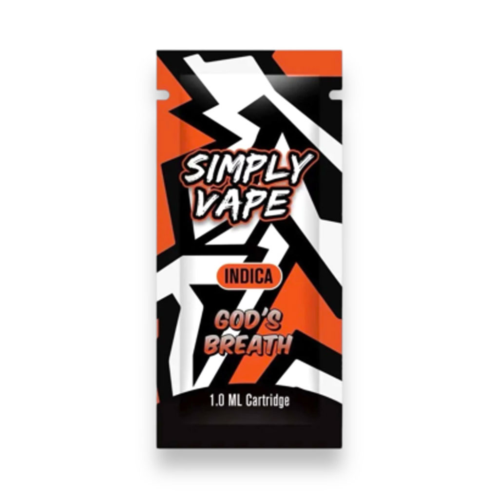 Simply Vapes – THC Cartridge – God’s Breath – 1ML
