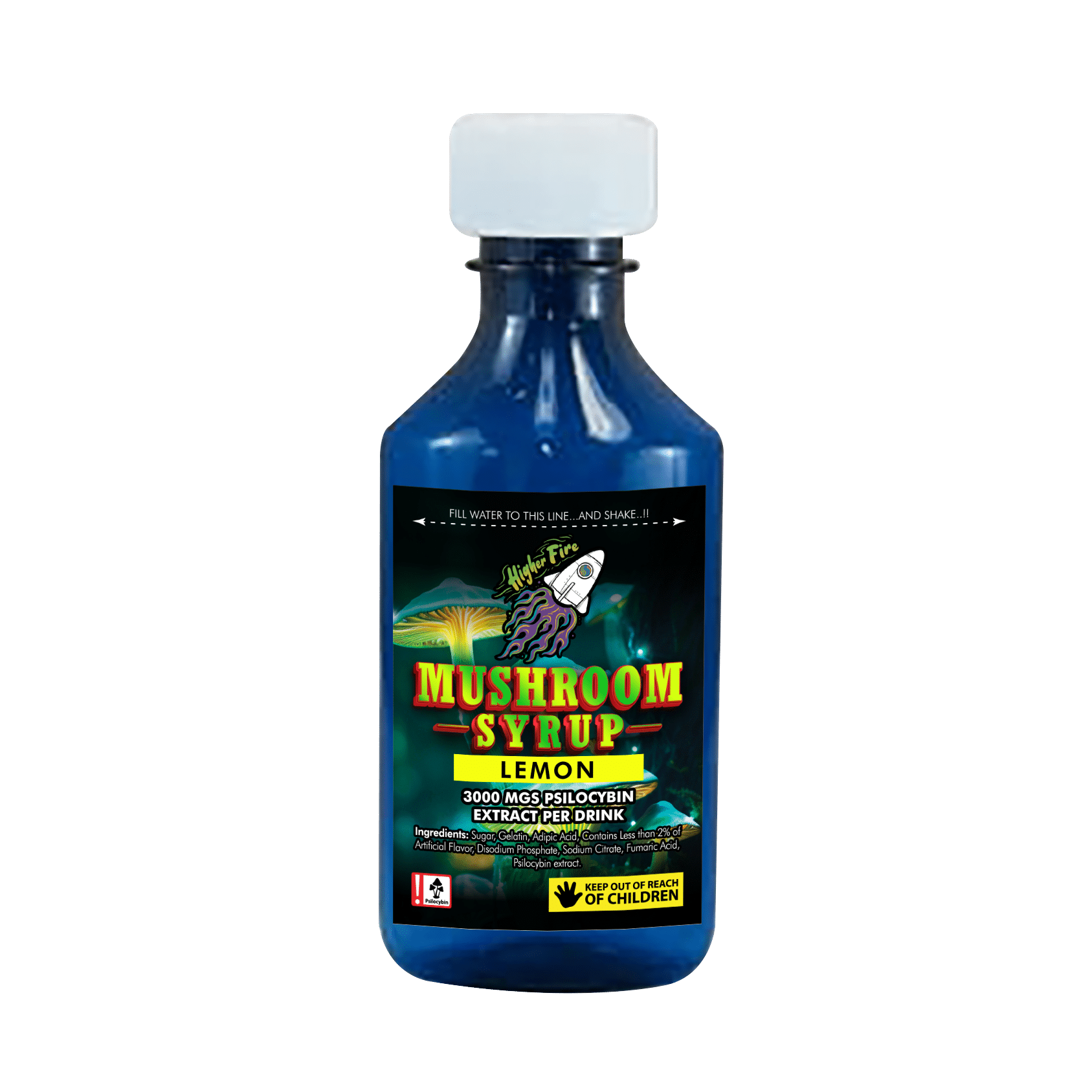 Higher Fire Extracts – Mushroom Syrup – Grape 3000mg Psilocybin
